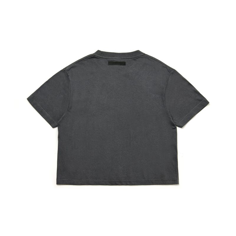 Men's Crop T-Shirt Charcoal