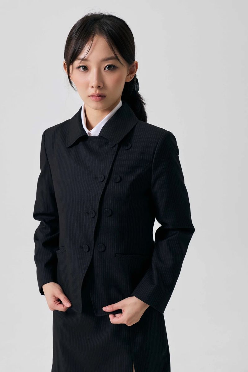 ODE ASYMMETRIC JACKET / BLACK