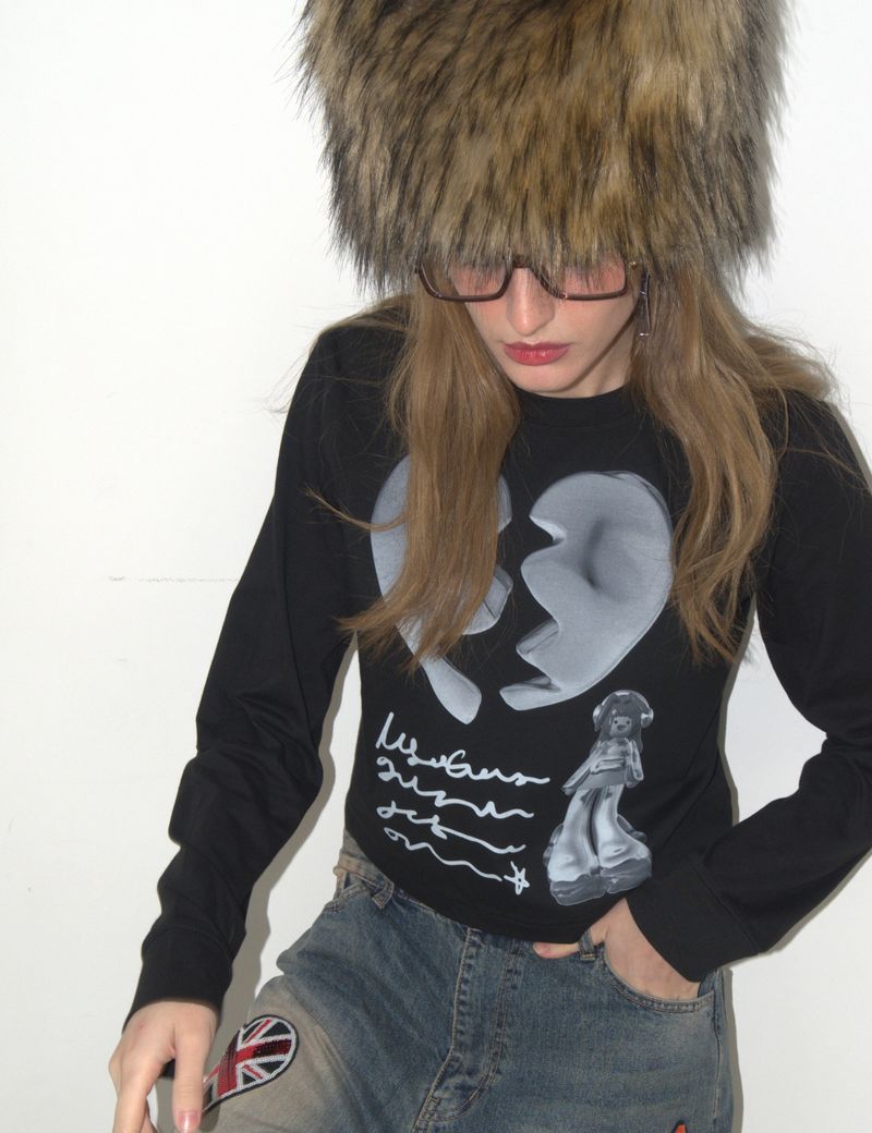 Letter From Aliene Long Sleeve BLACK