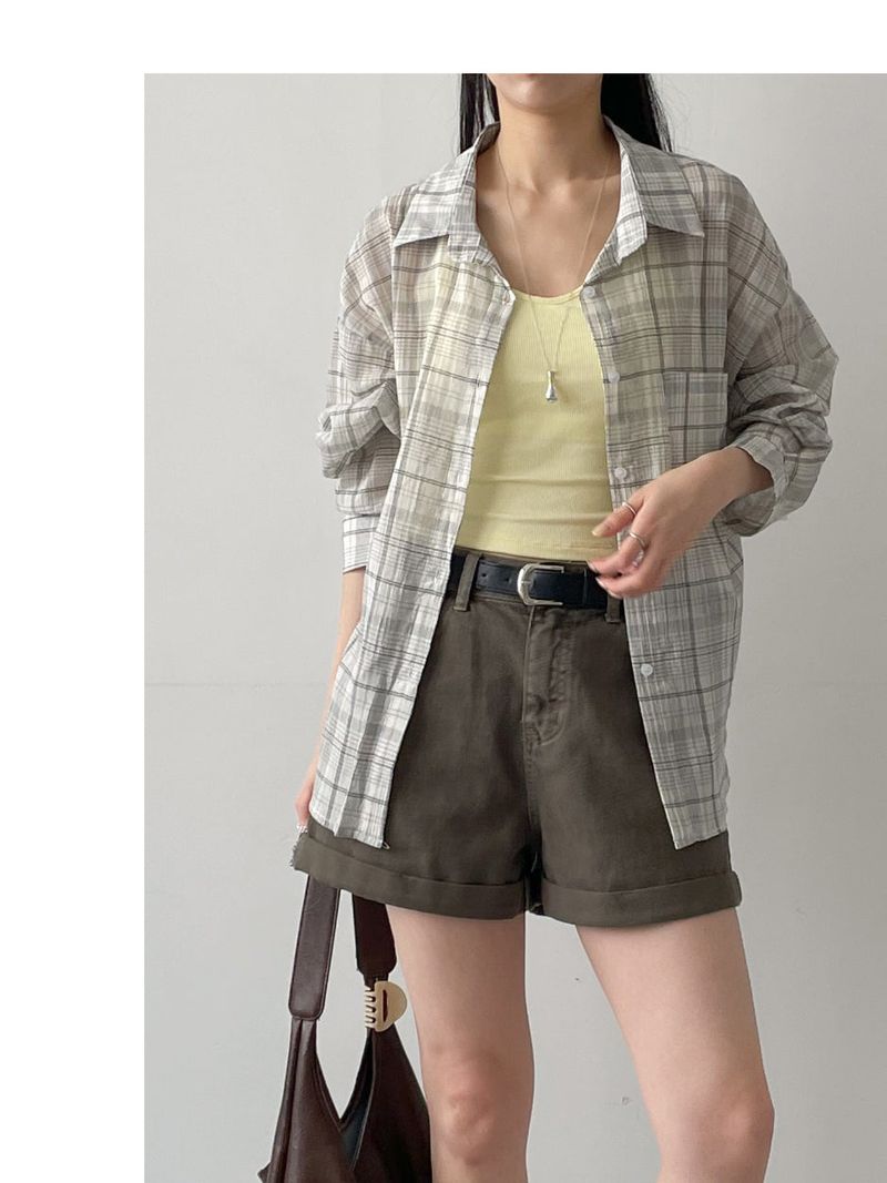 INCHANT ME(インチャントミー)の「Maro Check Loose Fit Shirt(Tops)」