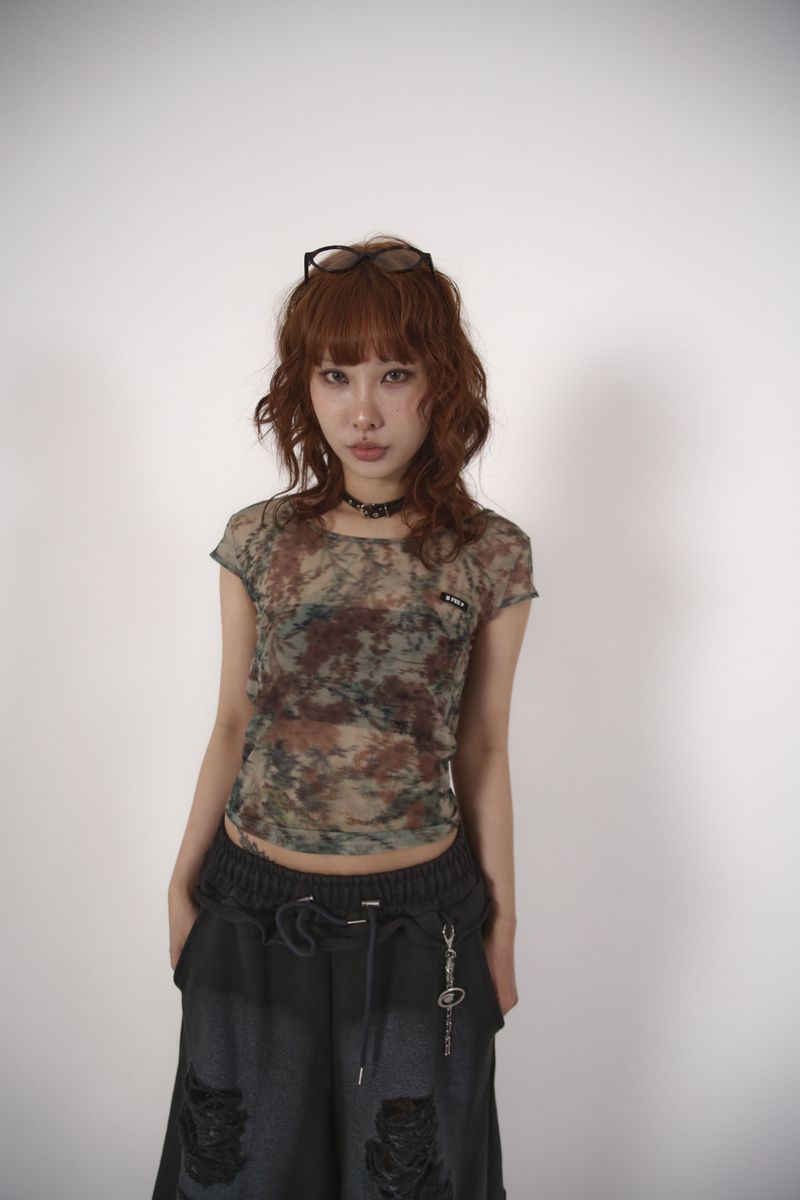 back open capsleeve tee_green