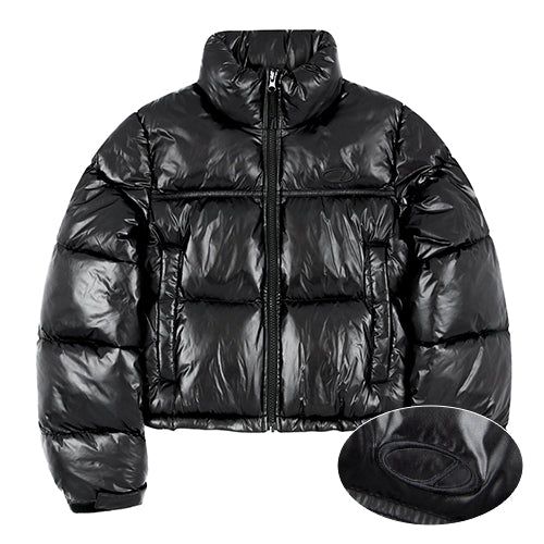 Glossy Eco-Puffer Short Padding Jumper