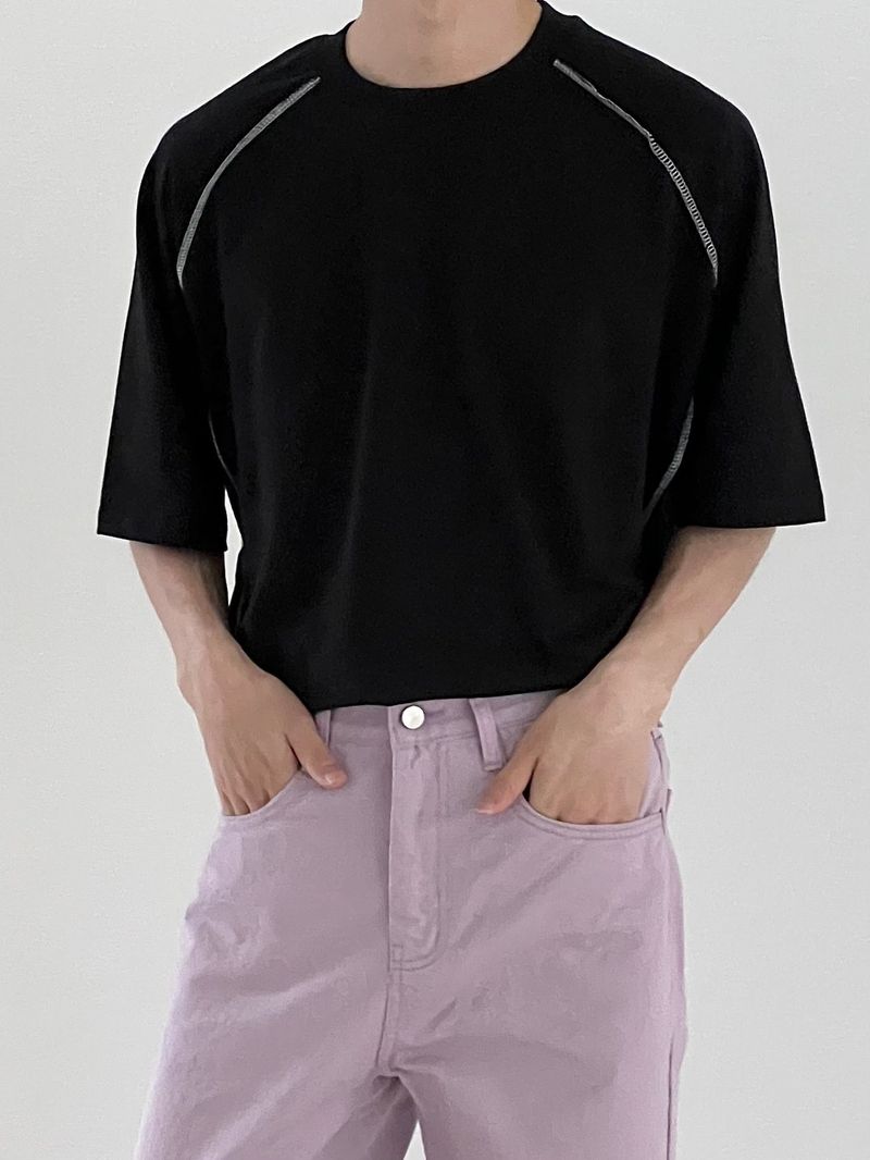 Turbid pink cotton pants