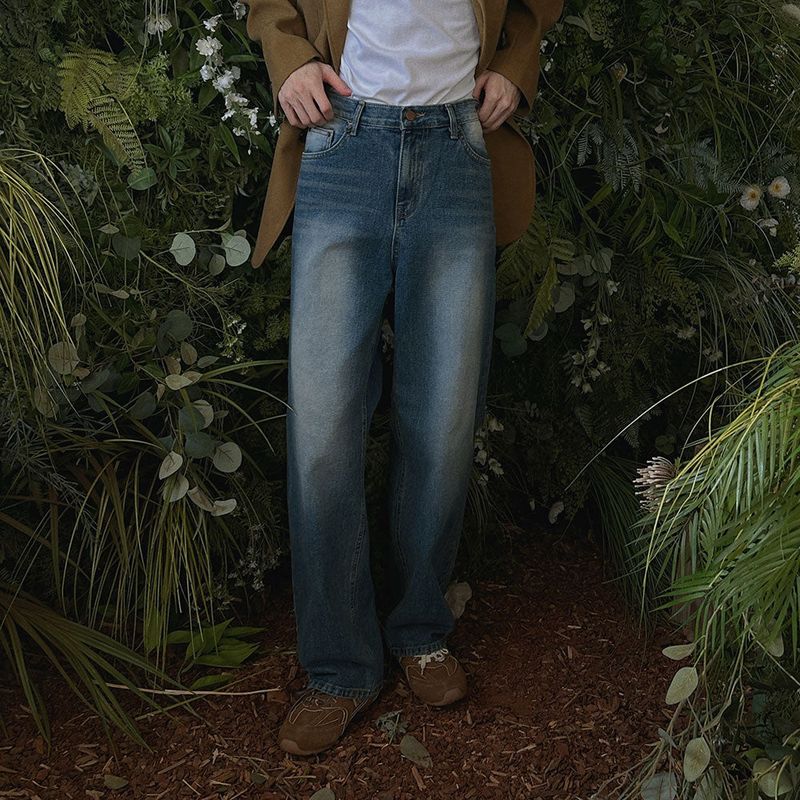 ASCLO(エジュクロ)の「ASCLO Kitty Brush Wide Denim Pants (8103)(Pants)」