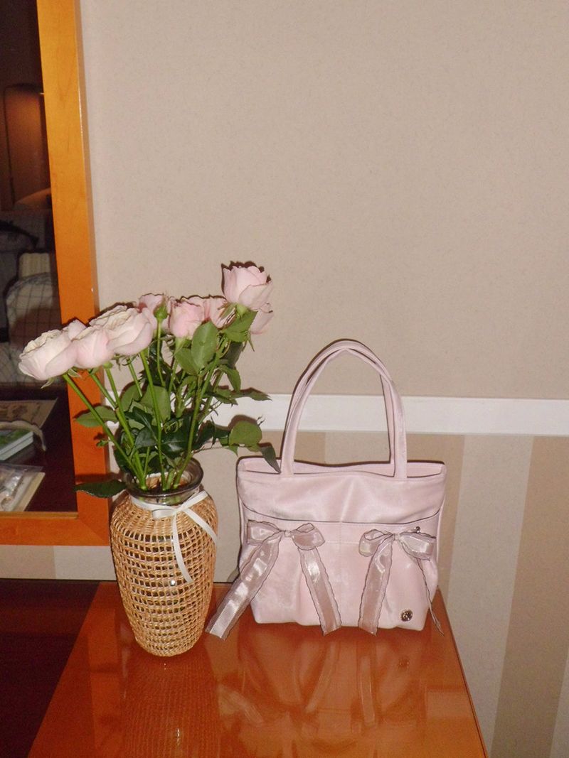 Mini easy ribbon bag_pale pink