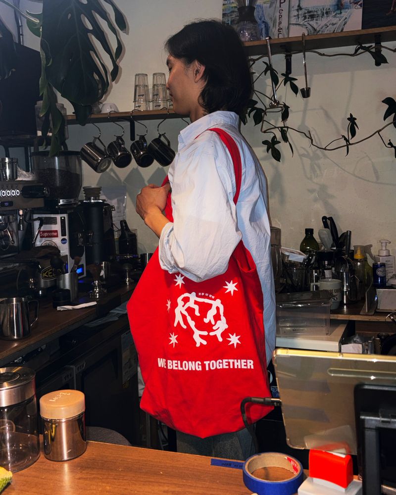TOGETHER MOLESKIN TOTE BAG