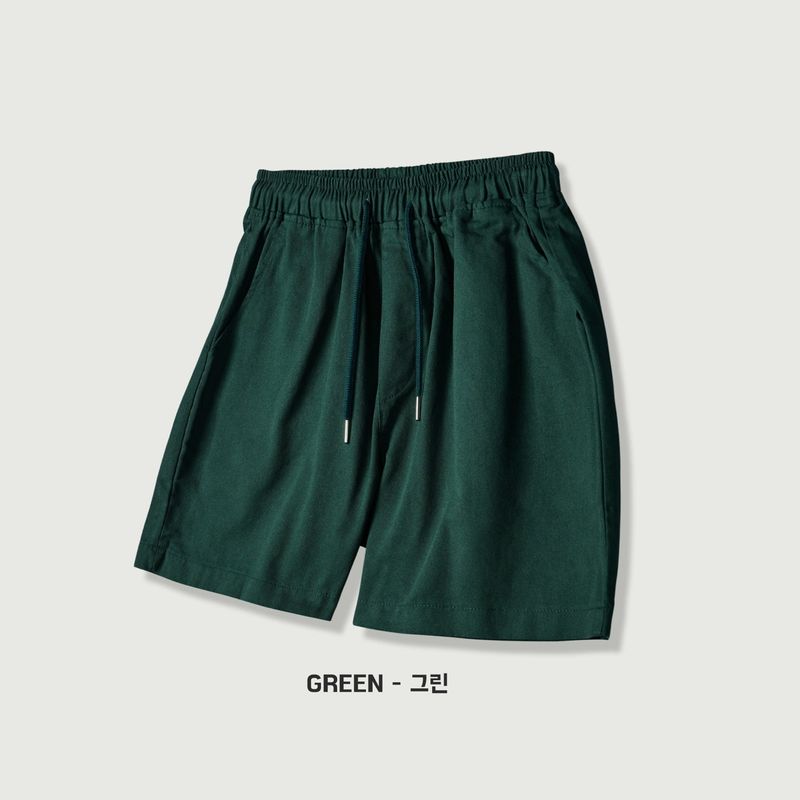 Washed cotton short pants 10COLOR