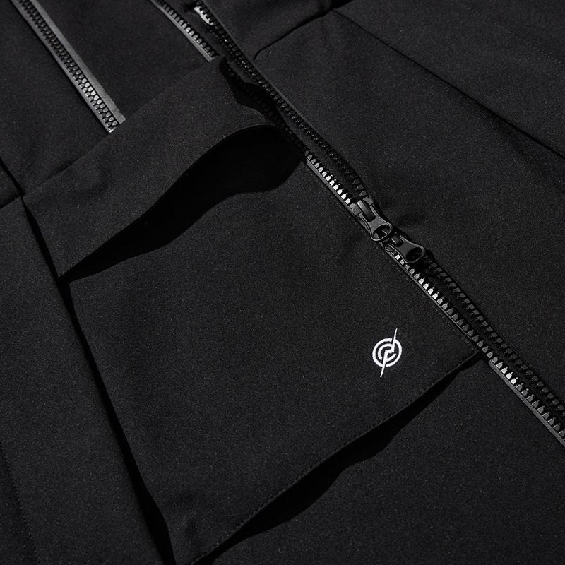 3 Layer Hard Shell Mid-Jacket - BLACK