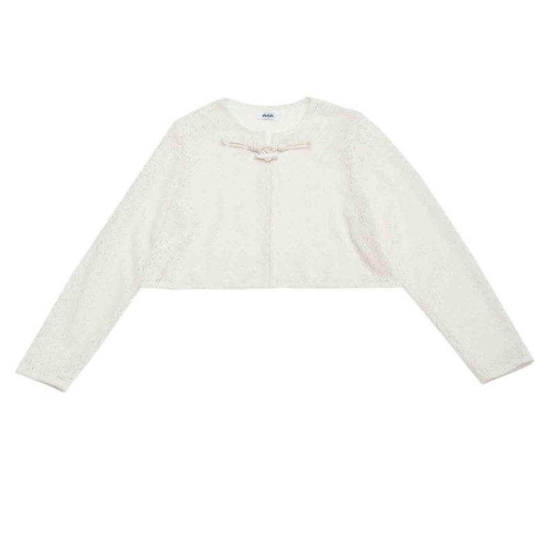 Fluffy lace cardigan