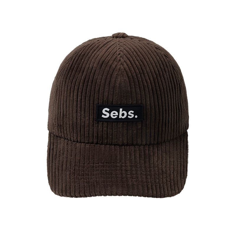 Sebs.（セブス）の「Sebs. コーデュロイボールキャップ-ブラウン（帽子）」