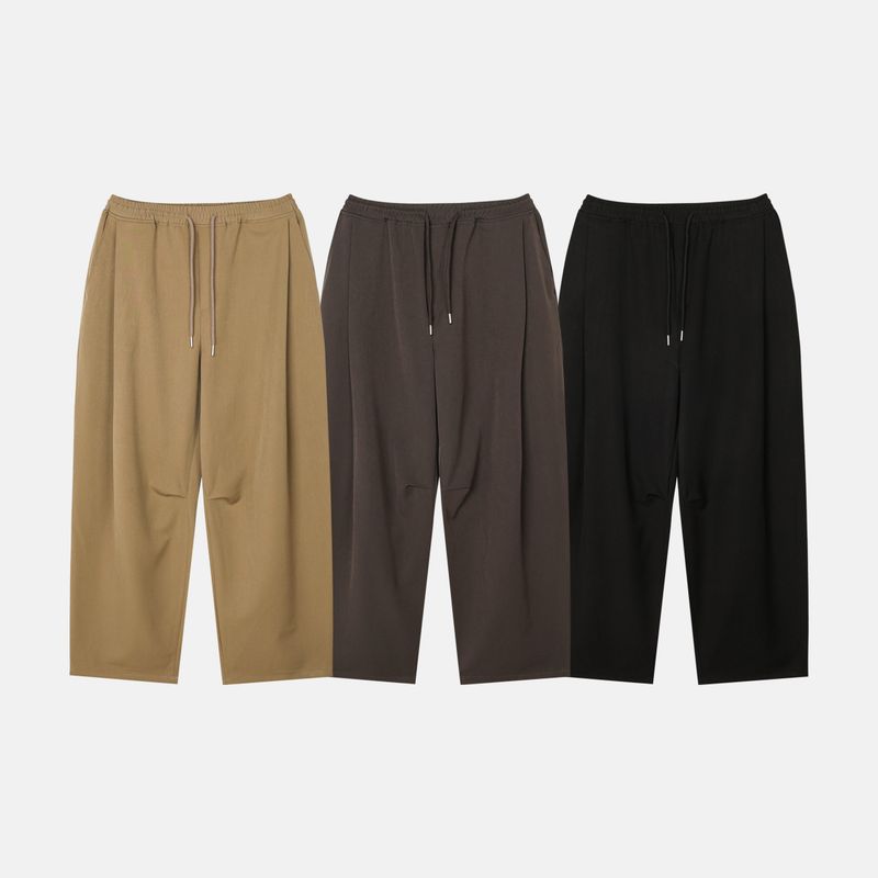 Ox over curved banding pants