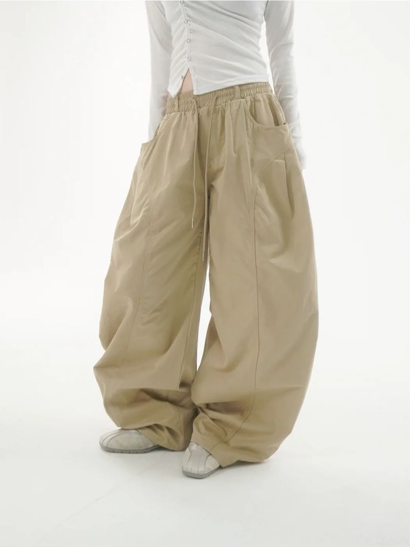 Benny cotton wide pants -4C