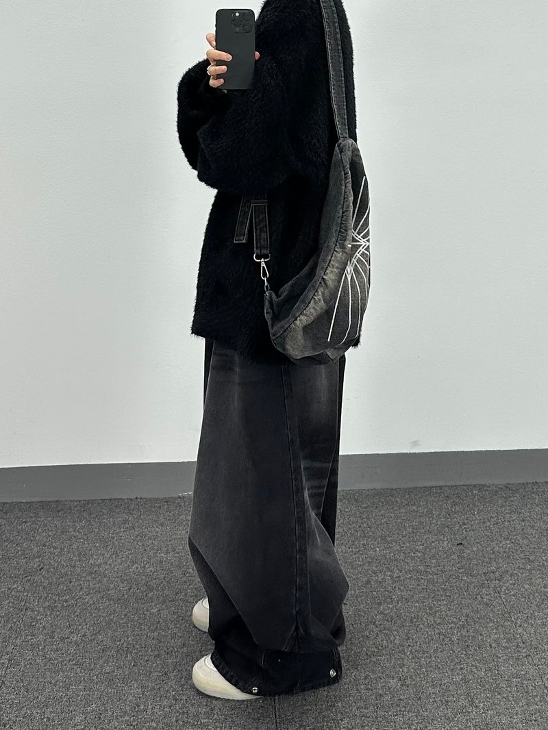 wacks balloon denim pants