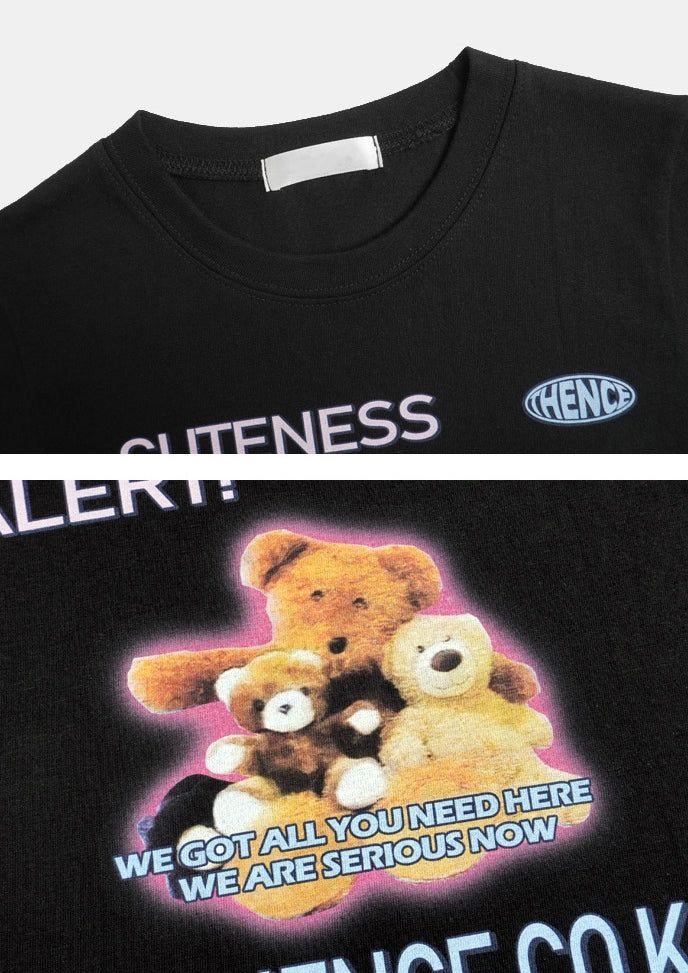 テディクロップドTシャツ