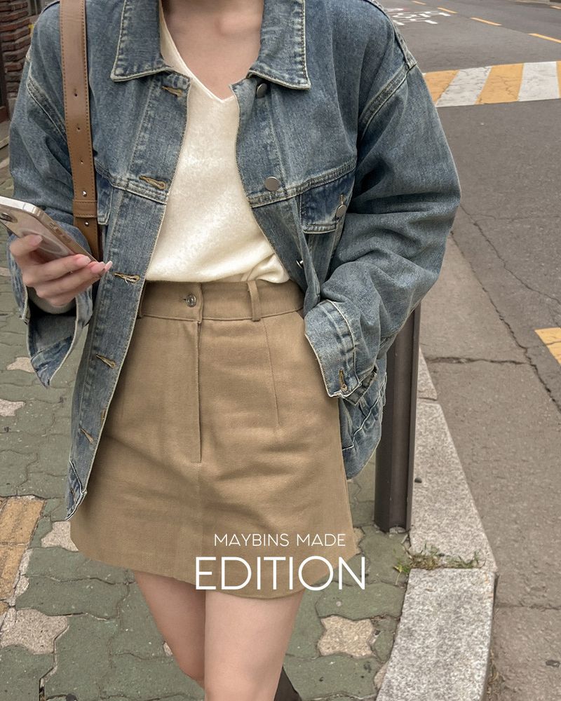 【MADE】Cotton mini skirt
