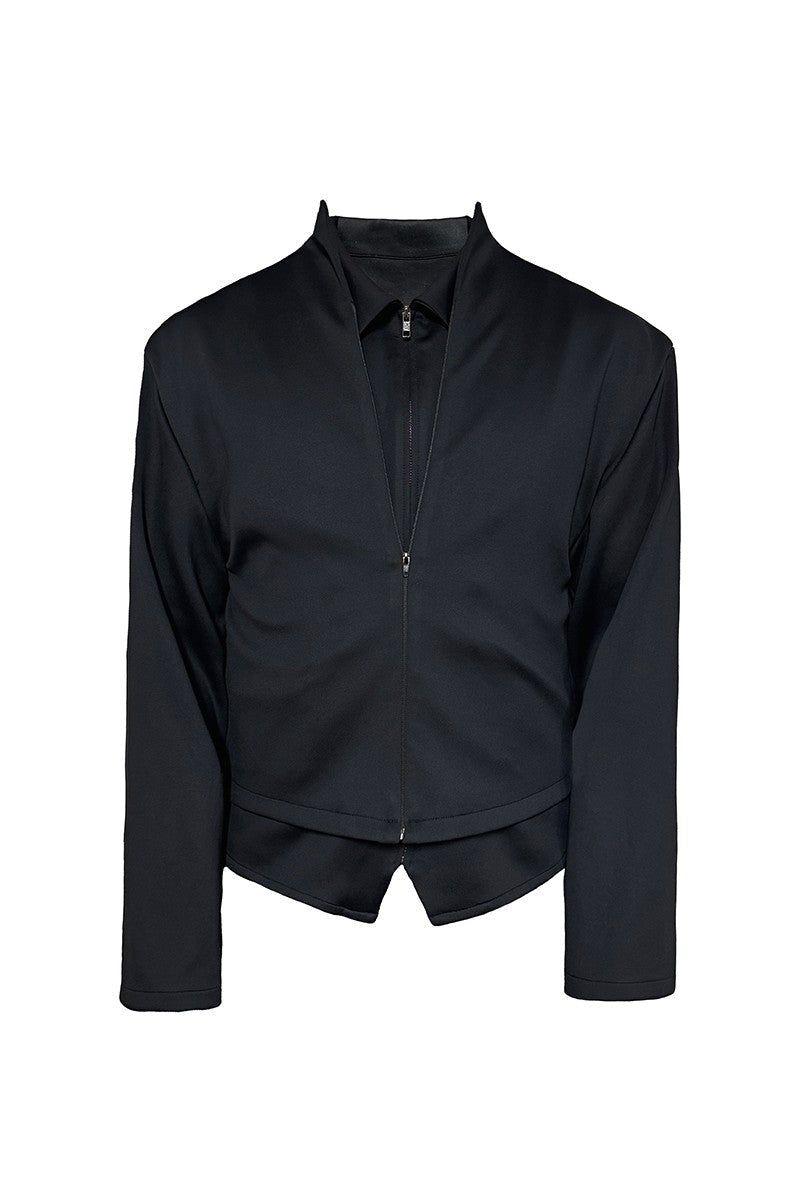 JCAESAR(ジュリウス・シーザー)の「Layered Tencel Zip Overshirt(Jackets/Outerwear)」