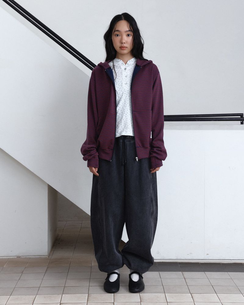 PARAKEET（パラキート）の「Drift Zip-Up Hoodie (Rust Red)（Tops）」