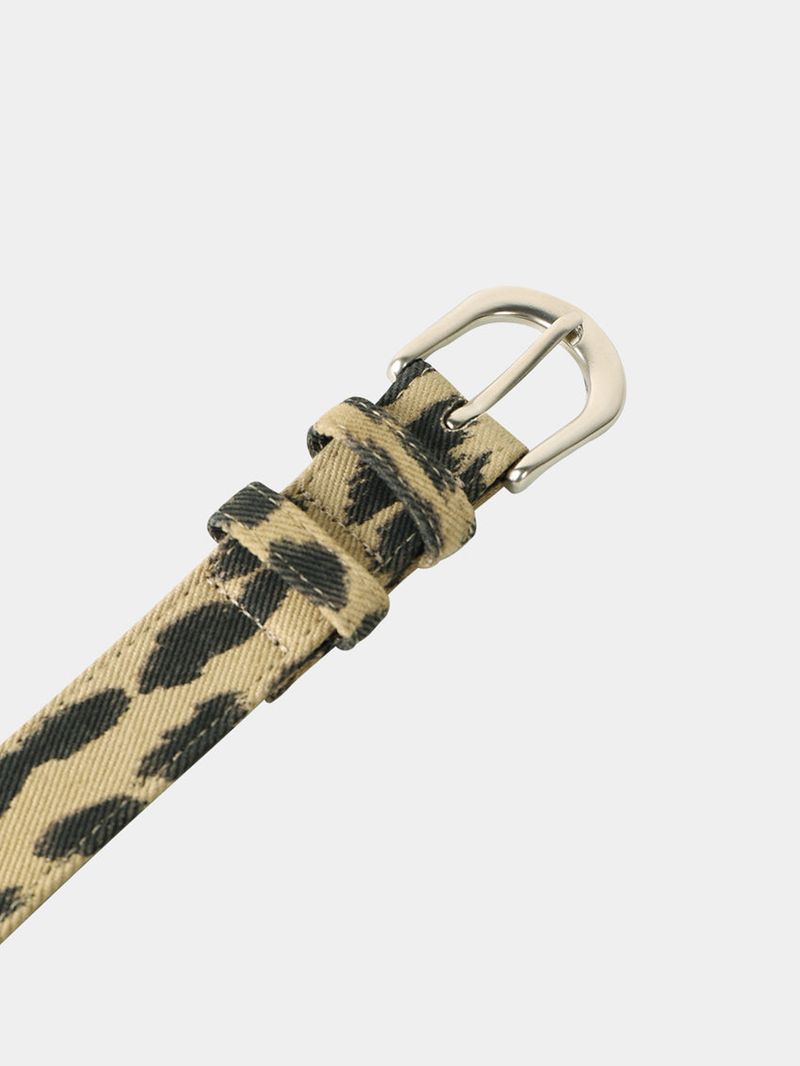 No.1429 leopard eyelet belt (3color)