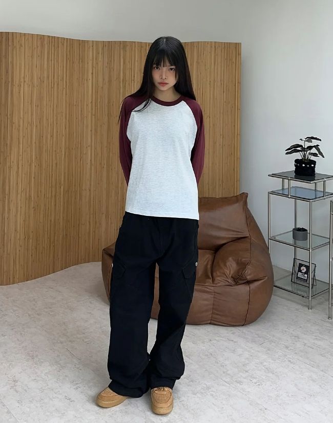 Tessel raglan long-sleeve shirt