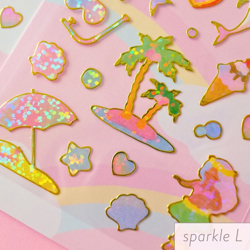 Hawaiian summer seal sticker