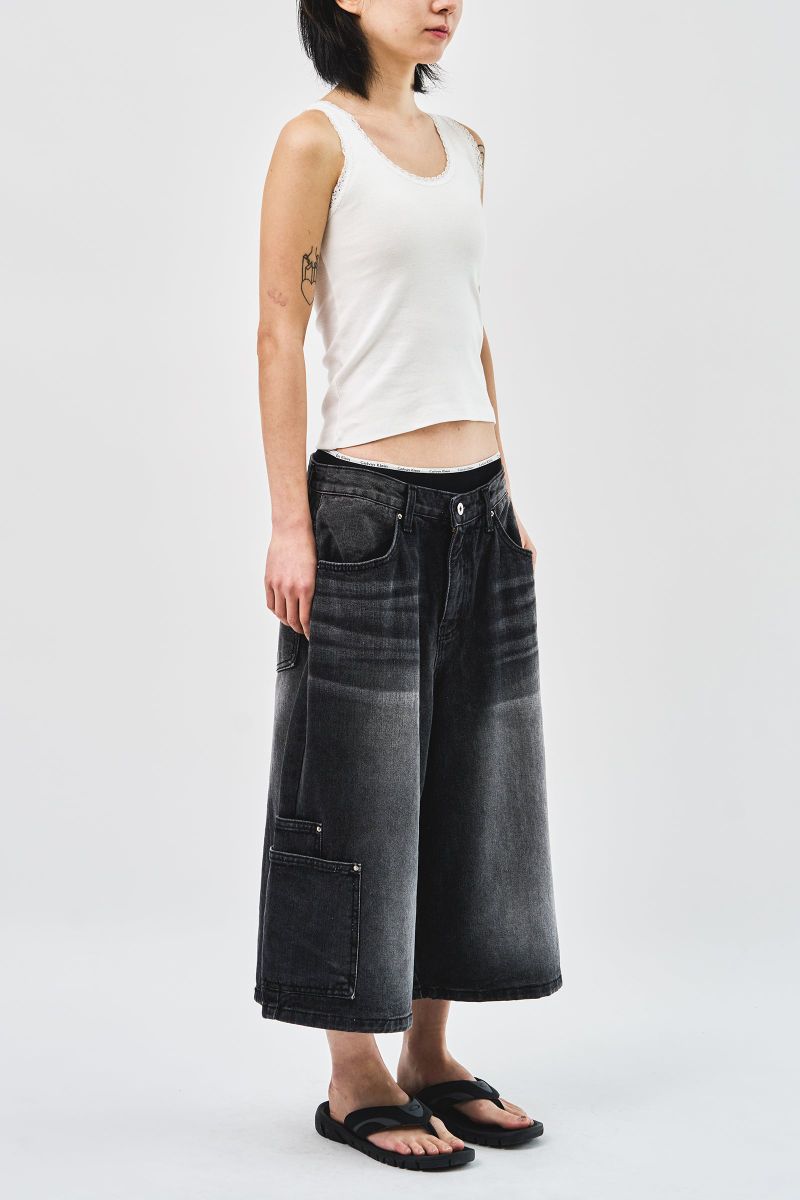 Luna Bermuda Denim (2color)