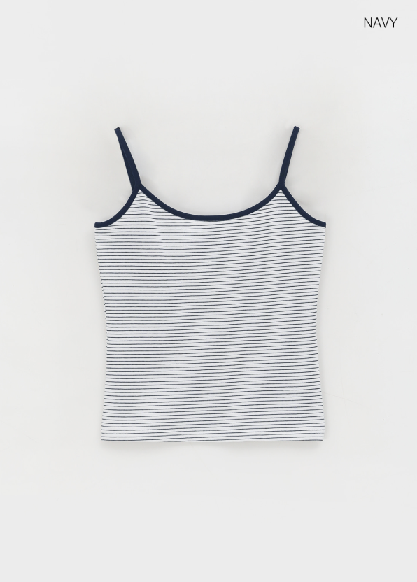 BLACKUP（ブラックアップ）の「[B-BASIC] Stripe Basic Strap Sleeveless 2SIZE（Tops）」
