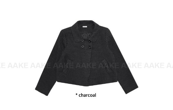 RIBBON POCKET SHORT COAT