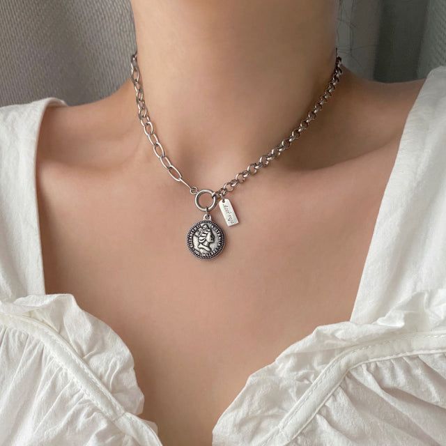 ezs Peso Coin Two Way Necklace