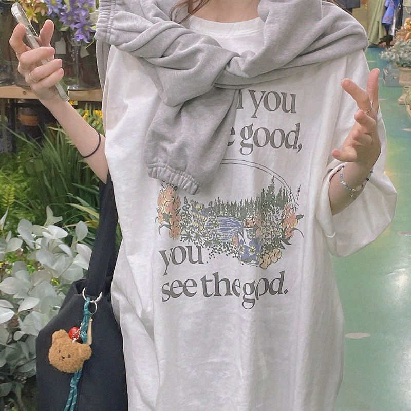 natural mind（ナチュラル マインド）の「Spring Garden Box T-Shirt（Tops）」