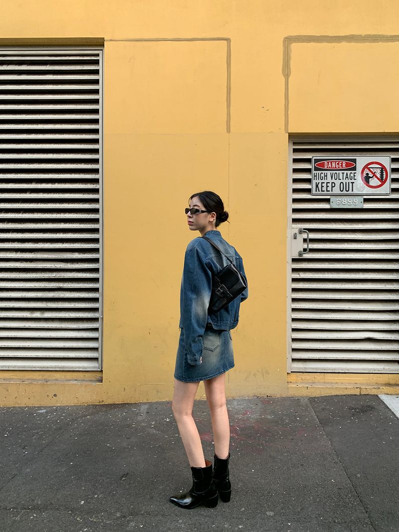 [MADE] Dune Y2K denim mini skirt