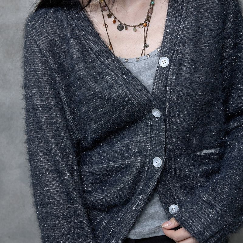 MISTY GLITTER CARDIGAN