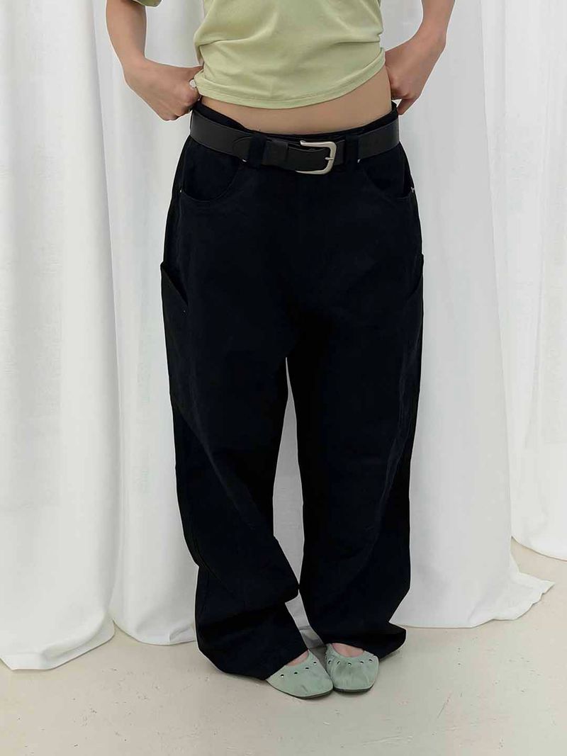 Dyeing panel wide pants(3color) 