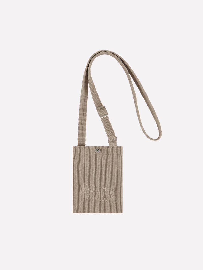 S.T.C. CORDUROY CROSS MINI BAG (BEIGE)