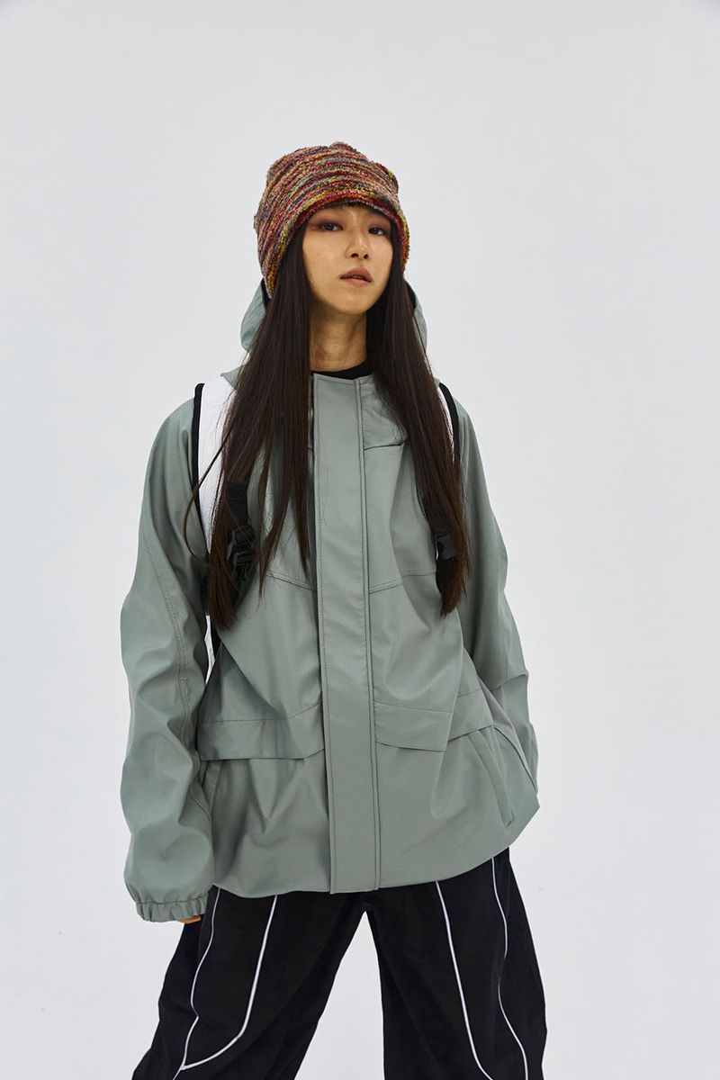 WIDE H HOODED JACKET