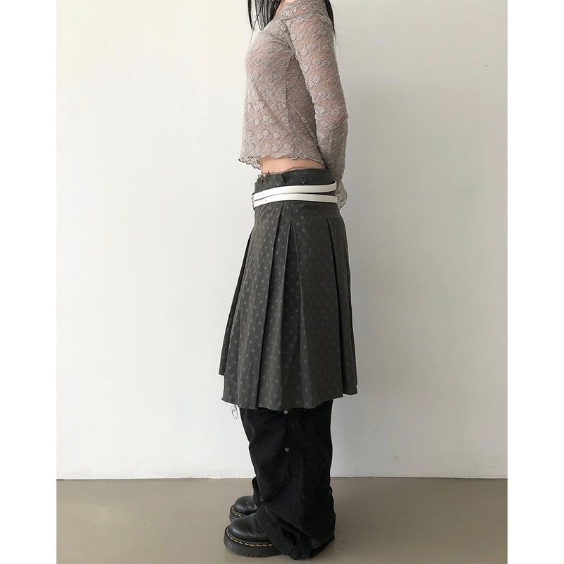 Dot Midi Skirt
