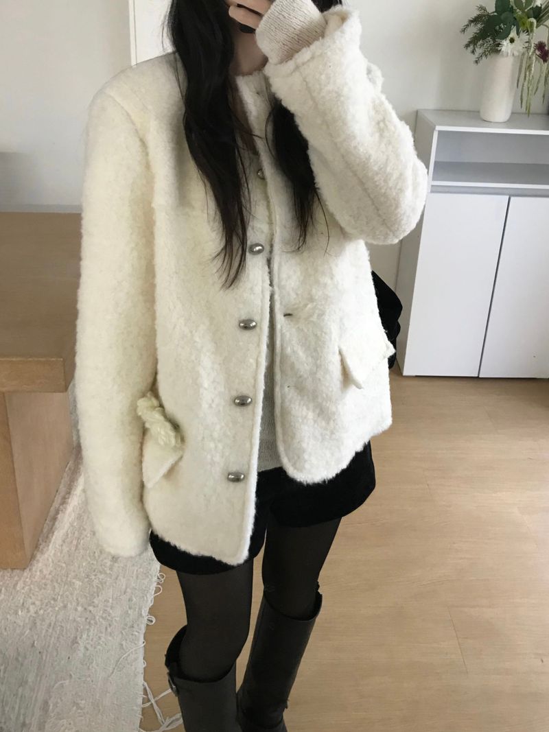 Wish Bookle Tweed Jacket (2 colors)
