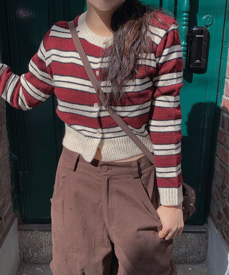 Mode Stripe Cardigan