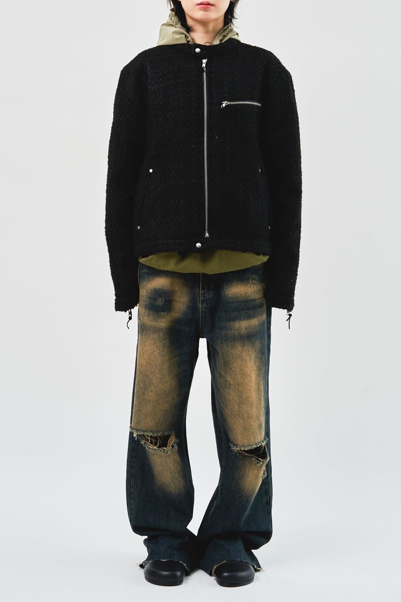 Temple Tweed Biker Jacket