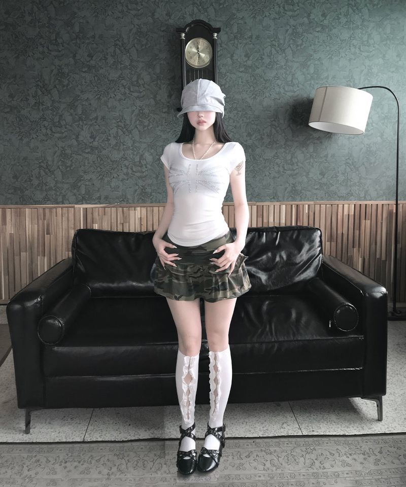 camo frill sk (2colors)