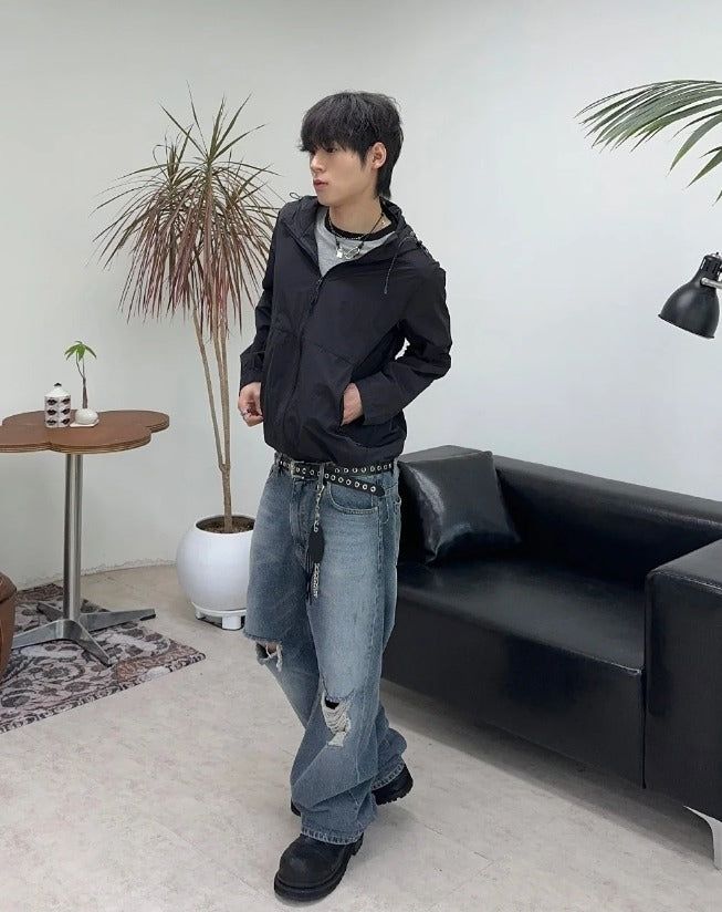 Ens Damaged Regular Denim Pants