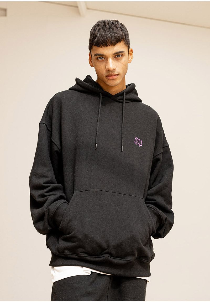 GRATING EMBLEM OVERSIZED HOODIE