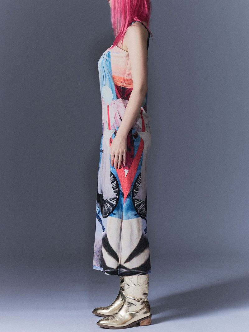 Surrealism Velvet Dress