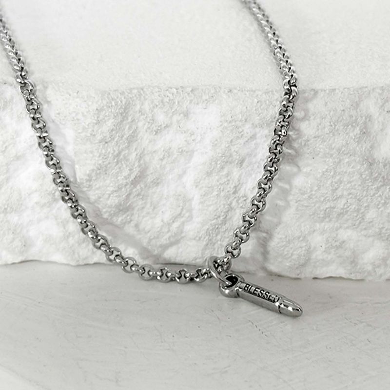 ss-HYPER MICRO bullet necklace_silver