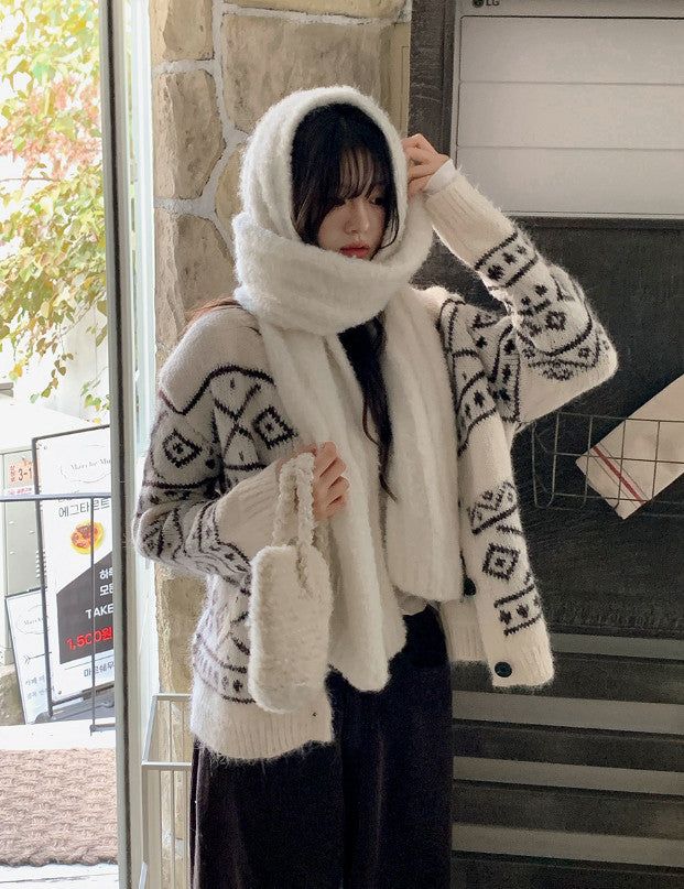 Winter Cozy Wool Muffler (2color)