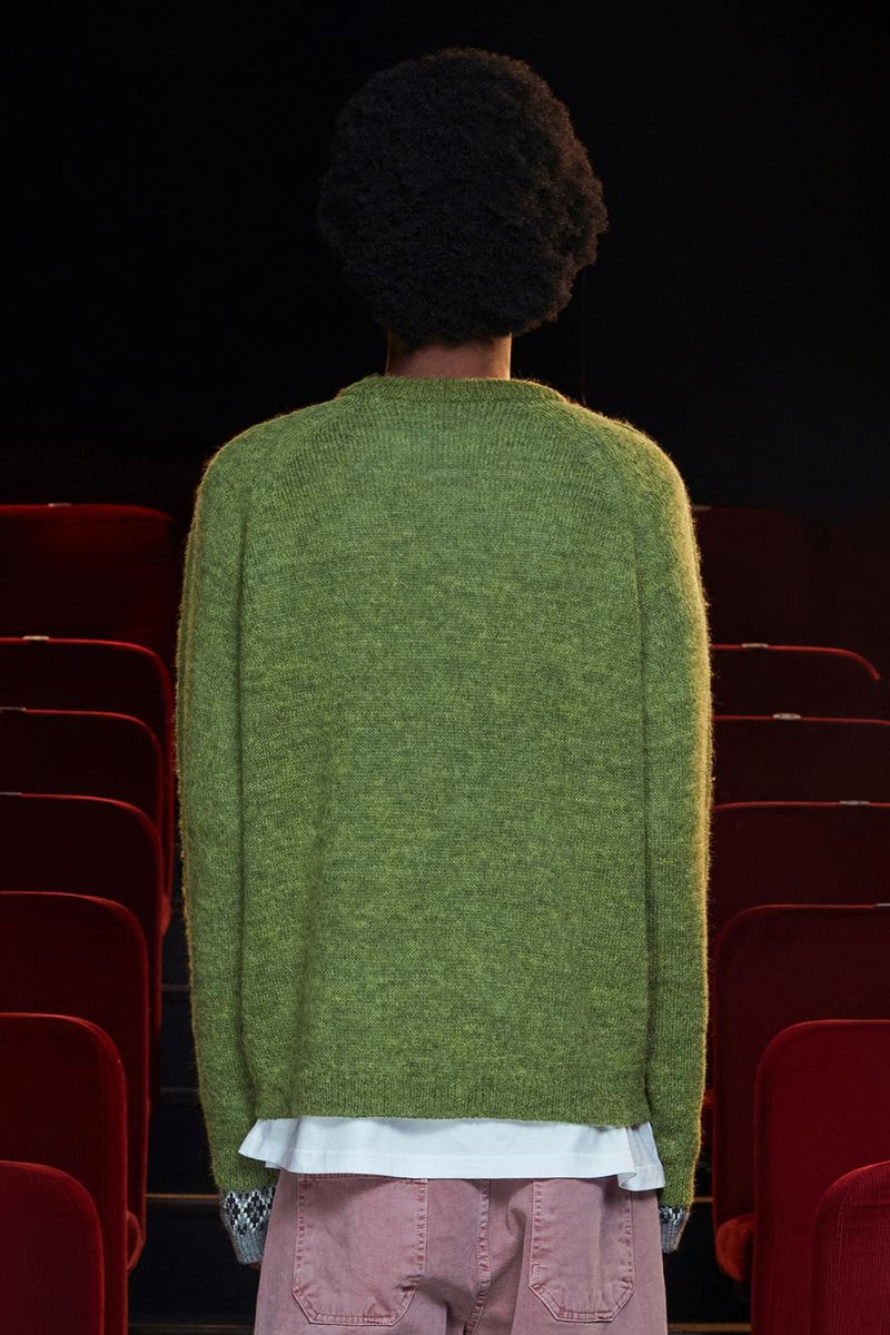 TUCK ALPACA KNIT / GREEN