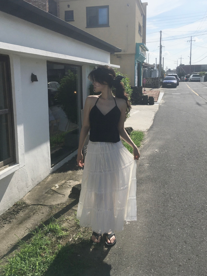 Lace Ruffle Skirt