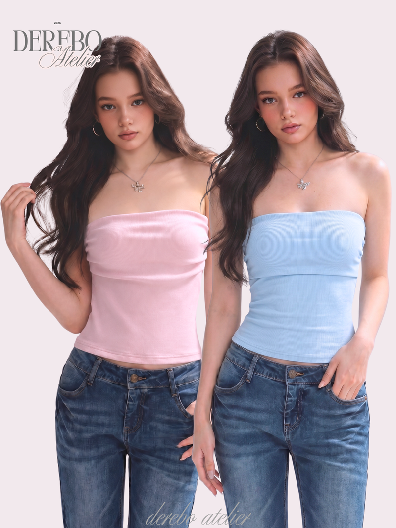 dereborujo（ドレボルゾー）の「Pastel Pad Slim Tube Top（Tops）」