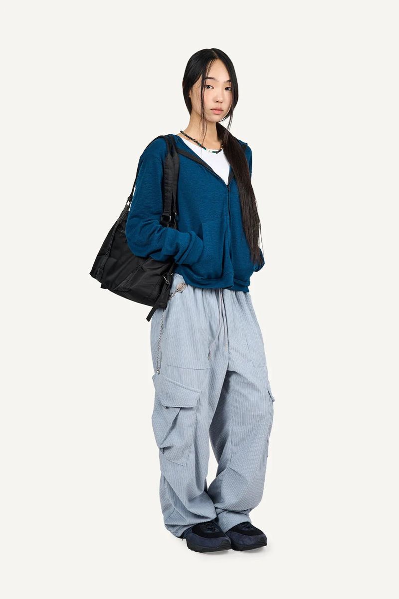Corduroy big pocket cargo pants