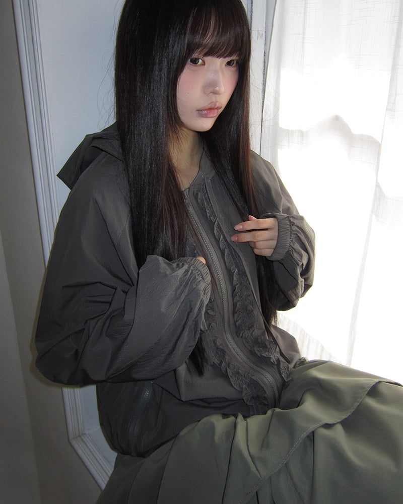 [MADE] Lunin Frill String Hoodie Windbreaker Jacket
