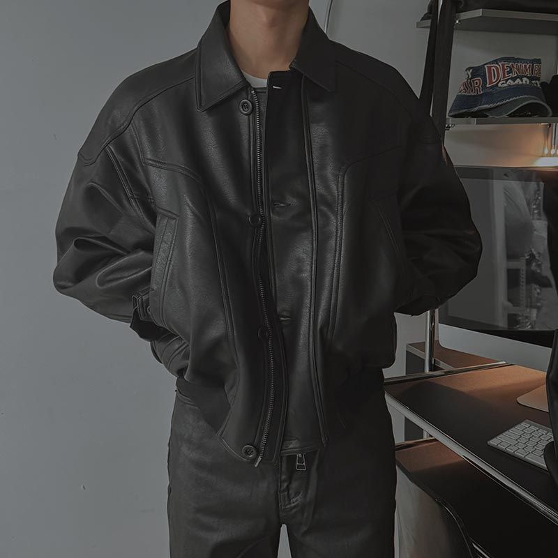 ASCLO Superior Leather Jacket (3color)